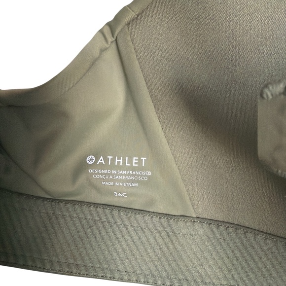 Athleta Advance Sports Bra 36C Green - Picture 4 of 4